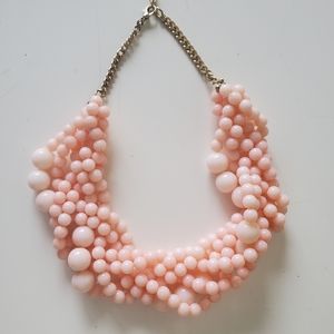 Chunky Pink Bubble Statement Necklace
